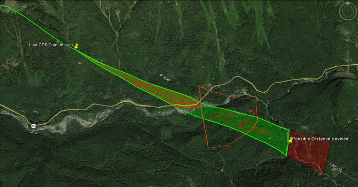 Projected Flight Path Data Extrapolation